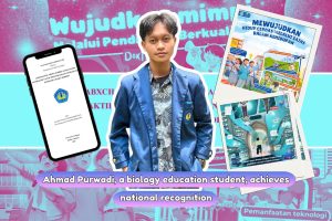 “Ahmad Purwadi Perlihatkan Keunggulan Unila di Kancah Nasional dengan Memperoleh Tiga Penghargaan Lewat Kompetisi Dibidang Desain Poster dan Esai”